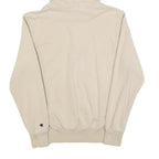CHAMPION Mens Beige Hoodie S Cotton Blend Pullover Classic Logo