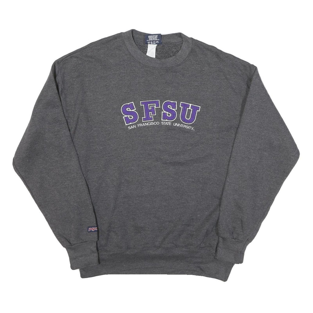 JANSPORT Mens Grey SFSU Crew Neck L Sweatshirt San Francisco State University