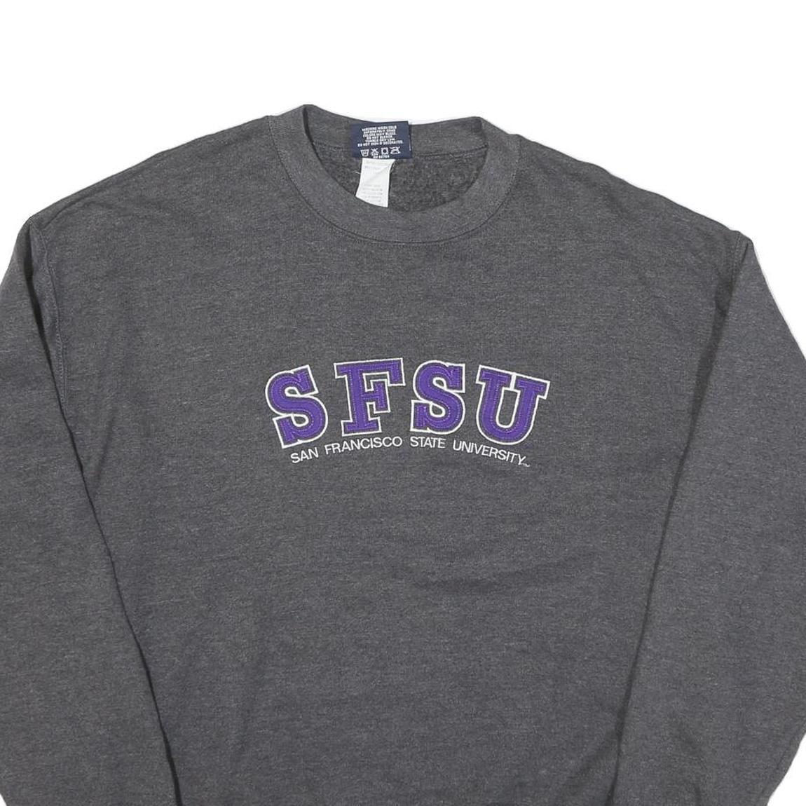 JANSPORT Mens Grey SFSU Crew Neck L Sweatshirt San Francisco State University