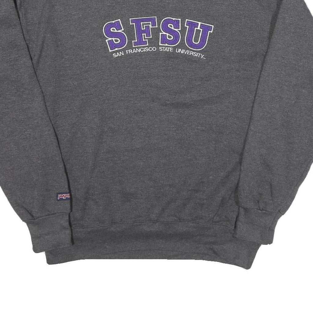JANSPORT Mens Grey SFSU Crew Neck L Sweatshirt San Francisco State University