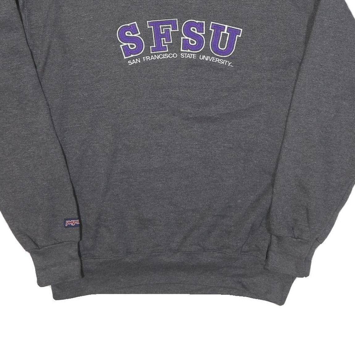 JANSPORT Mens Grey SFSU Crew Neck L Sweatshirt San Francisco State University