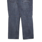 ANGELO LITRICO Mens Jeans Blue Regular Straight Denim Medium W38 L32 Casual Zip