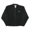 ADIDAS Mens Black Polyester Blend Zip Up Jacket L Fleece Casual Sportswear