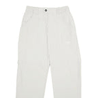 KILIMANJARO Mens Nylon White Regular Leg Trousers W28 L32 Outdoor Zip Pocket