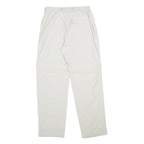 KILIMANJARO Mens Nylon White Regular Leg Trousers W28 L32 Outdoor Zip Pocket