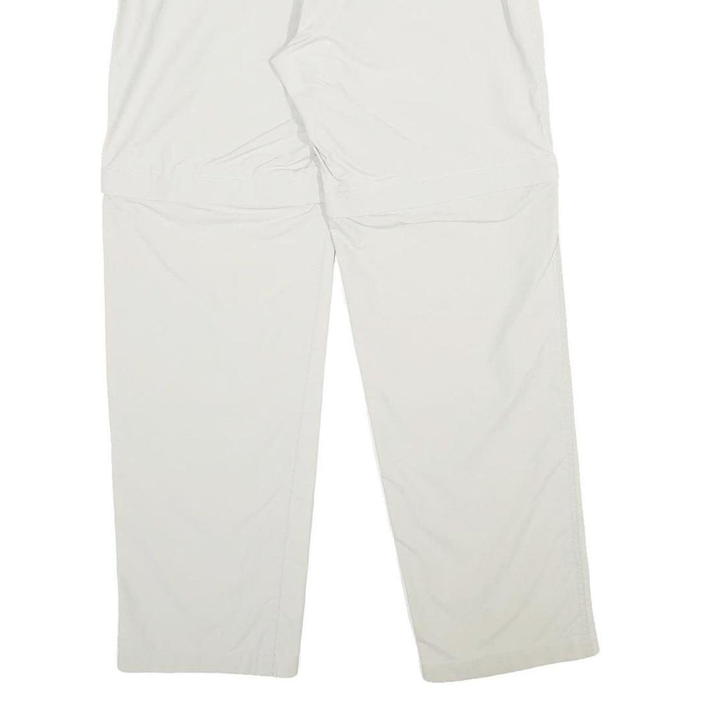 KILIMANJARO Mens Nylon White Regular Leg Trousers W28 L32 Outdoor Zip Pocket