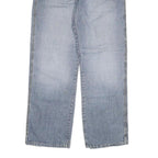 RIVER ISLAND Mens Regular Fit Blue Denim Jeans W32 L32 Button Closure Casual