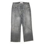 J.F.GEE Mens Regular Fit Grey Cotton Blend Denim Jeans W34 L27 Casual Zip