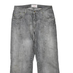 J.F.GEE Mens Regular Fit Grey Cotton Blend Denim Jeans W34 L27 Casual Zip