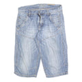 S OLIVER Mens Denim Blue Casual Shorts M W34 Light Wash Cotton Blend