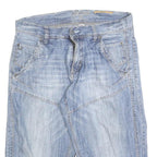 S OLIVER Mens Denim Blue Casual Shorts M W34 Light Wash Cotton Blend
