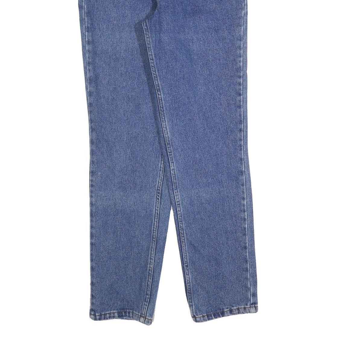 ENRICO COVERI Womens Regular Blue Denim Stone Wash W28 L30 Cotton Blend Zip