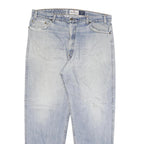 LEVI'S Mens Regular Fit Light Blue Denim Jeans W40 L32 Cotton Blend Zip