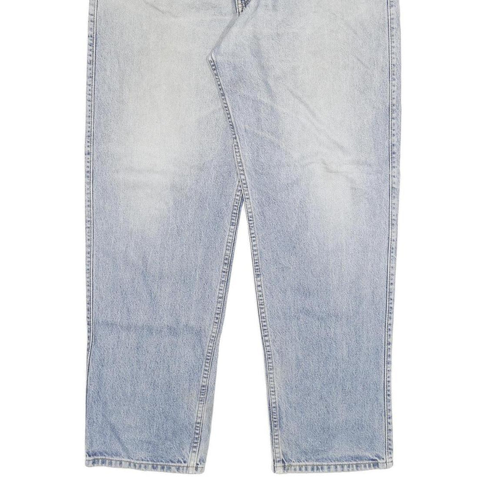 LEVI'S Mens Regular Fit Light Blue Denim Jeans W40 L32 Cotton Blend Zip