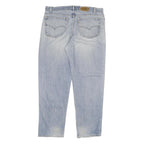 LEVI'S Mens Regular Fit Light Blue Denim Jeans W40 L32 Cotton Blend Zip