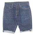 LEVI'S Cut Off Turn Up 511 Mens Denim Shorts Blue M W30