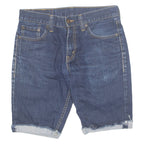 LEVI'S Cut Off Turn Up 511 Mens Denim Shorts Blue M W30