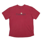 CARHARTT Mens Red XL Classic Crew Neck Graphic T-Shirt Cotton Casual Summer