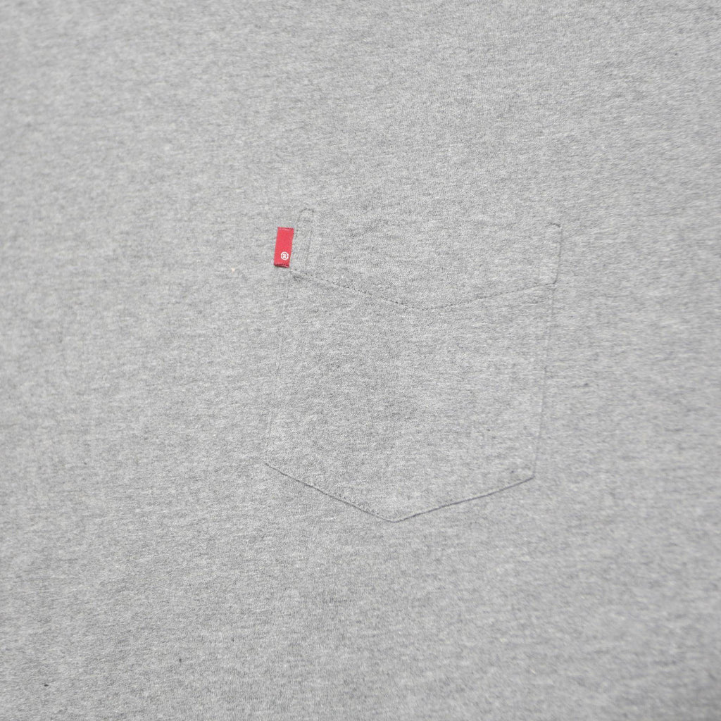 LEVI'S Mens Grey Classic T-Shirt L Short Sleeve Crew Neck Pocket Cotton Blend