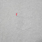LEVI'S Mens Grey Classic T-Shirt L Short Sleeve Crew Neck Pocket Cotton Blend