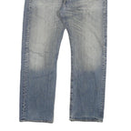 LEVI'S 501 Mens Jeans Blue Regular Straight Denim Medium W34 L32 Classic Button