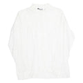 TOGETHER Womens Oversized Blouse White Long Sleeve XL