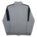 PUMA Full Zip Mens Sweatshirt Grey High Neck L