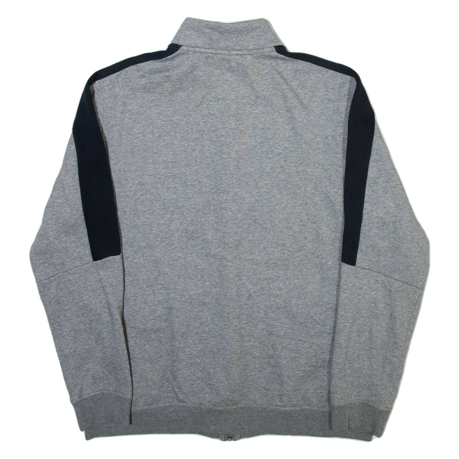 PUMA Full Zip Mens Sweatshirt Grey High Neck L