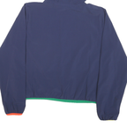 NEW BALANCE Womens Blue Lightweight Polyester Blend Half Zip Hoodie Jacket M