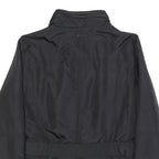 MARLBORO Womens Black Outdoor Jacket M Synthetic Woven Plain Tailored Button