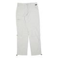 SCHOFFEL Womens Regular White Polyester Blend Zip Trousers W32 L34 Outdoor