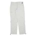 SCHOFFEL Womens Regular White Polyester Blend Zip Trousers W32 L34 Outdoor