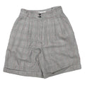 RAFAELLA Womens Shorts Grey Checked Classic UK 8 W26 Wool Tailored