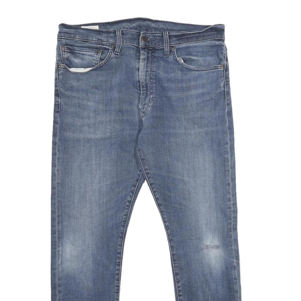 LEVI'S 512 Mens Jeans Blue Regular Slim Denim Medium W34 L27 Classic Zip Cotton