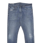 LEVI'S 512 Mens Jeans Blue Regular Slim Denim Medium W34 L27 Classic Zip Cotton