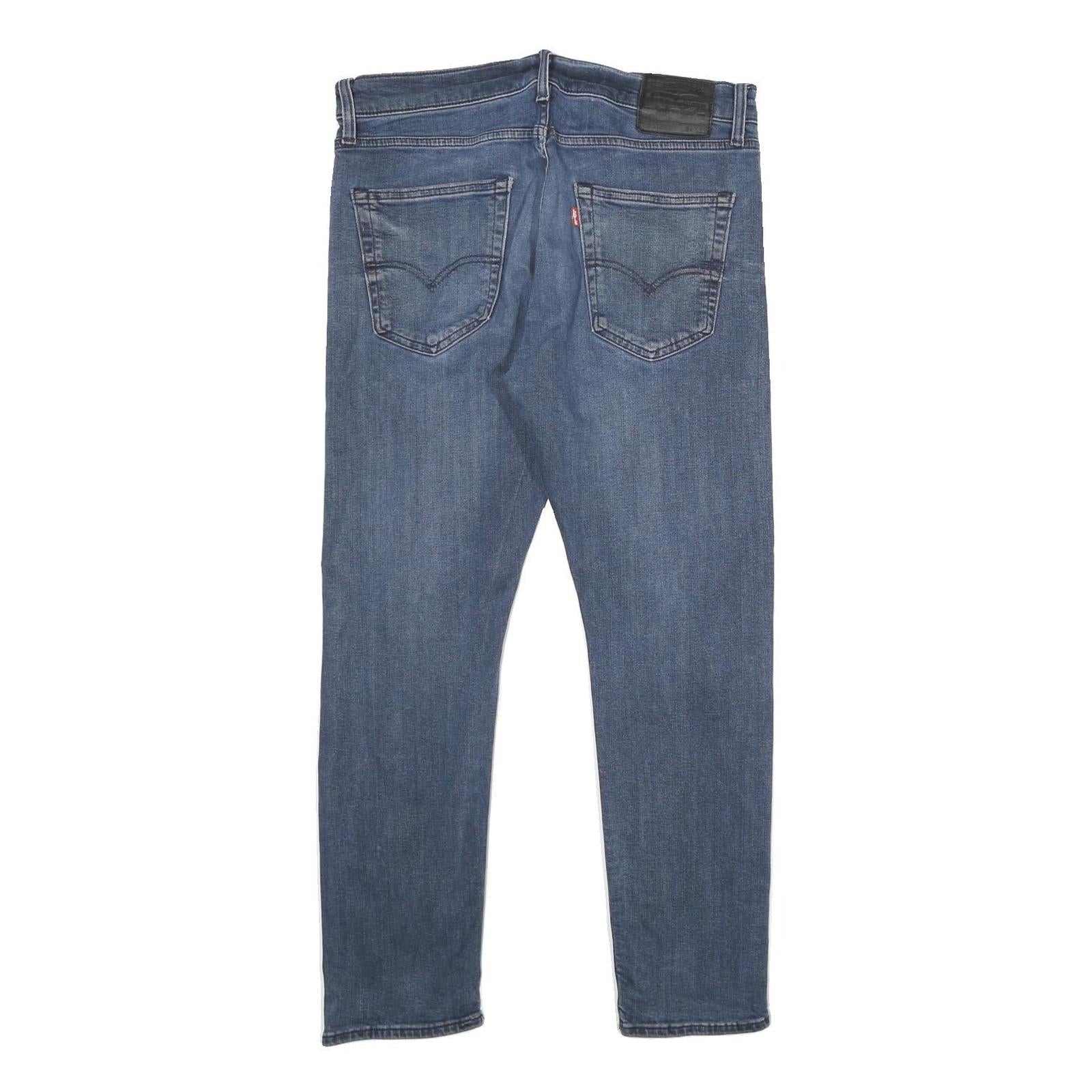 LEVI'S 512 Mens Jeans Blue Regular Slim Denim Medium W34 L27 Classic Zip Cotton