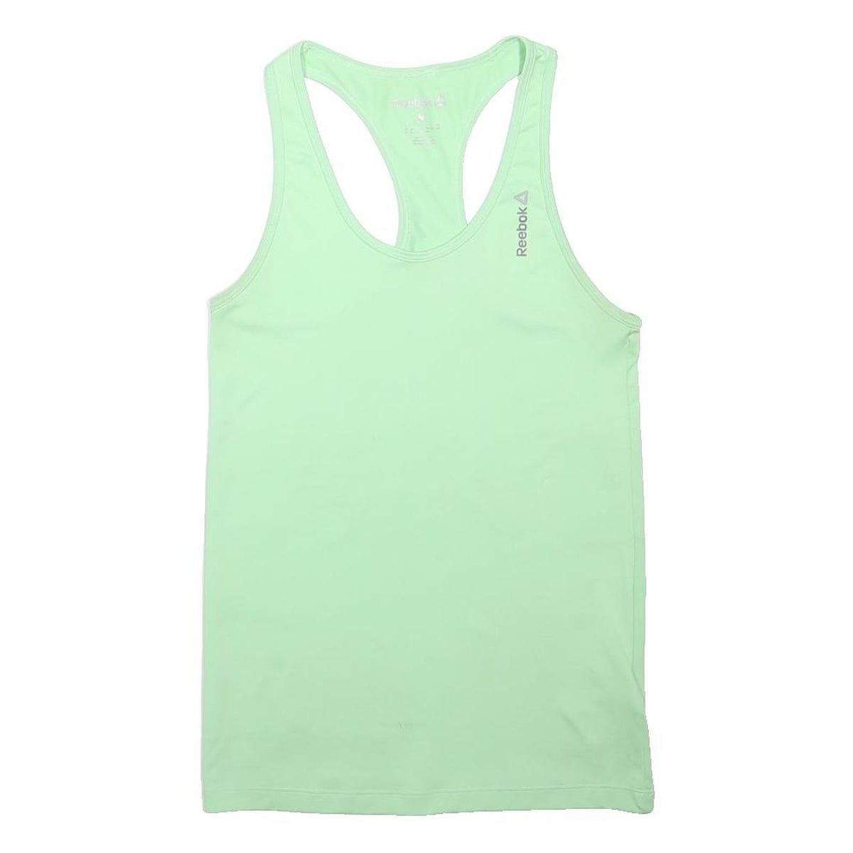 REEBOK Womens Green Racer Back Sleeveless Sports Top M Polyester Blend