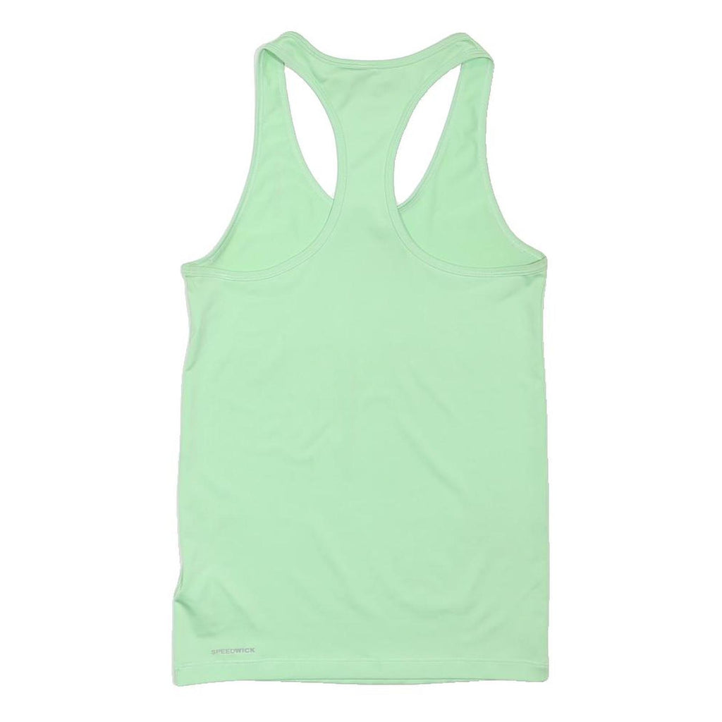 REEBOK Womens Green Racer Back Sleeveless Sports Top M Polyester Blend