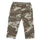 GAP Mens Shorts Green & Beige Camouflage Cargo M W30 Comfortable Stylish