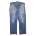 LEVI'S 501 Mens Jeans Blue Regular Straight Denim Medium W34 L27 Classic Button