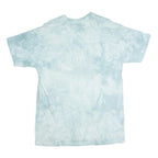 THE MOUNTAIN Womens Blue Tie Dye Giraffe T-Shirt L Short Sleeve Crew Neck Animal