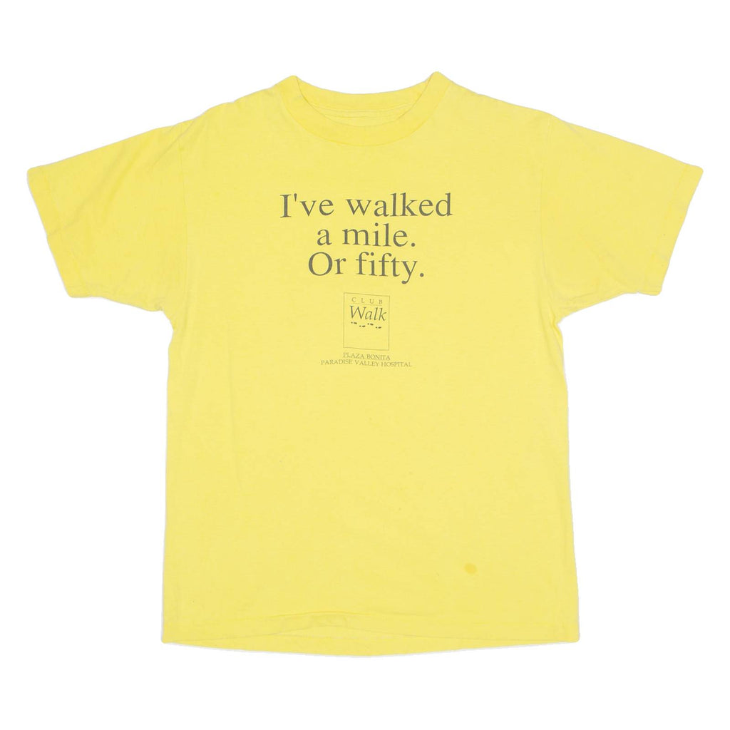 Ive Walked A Mile Or Fifty Club Walk Womens T-Shirt Yellow M