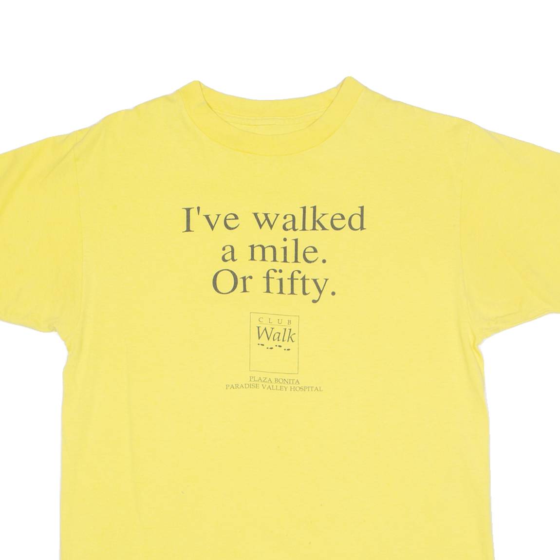 Ive Walked A Mile Or Fifty Club Walk Womens T-Shirt Yellow M