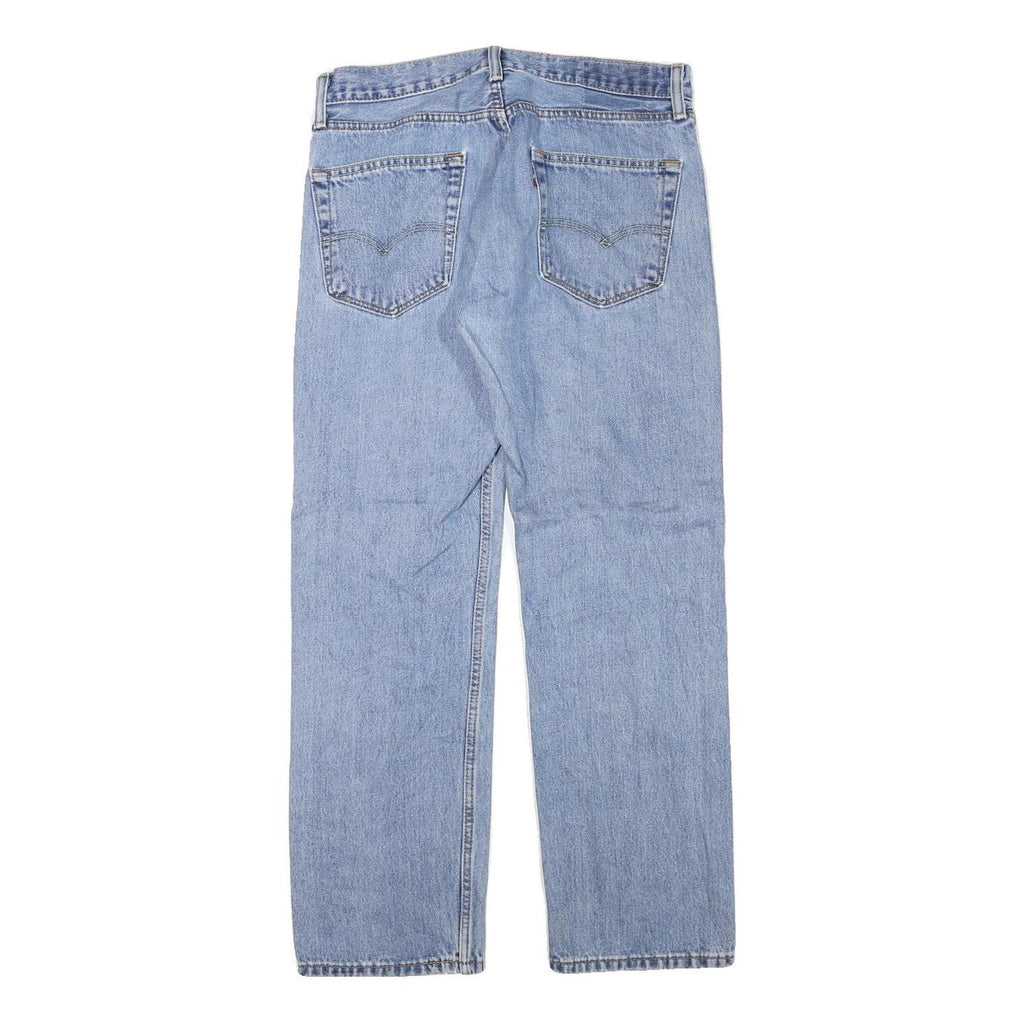 LEVI'S Mens Regular Fit Blue Denim Straight Jeans W31 L28 Classic Zip Cotton