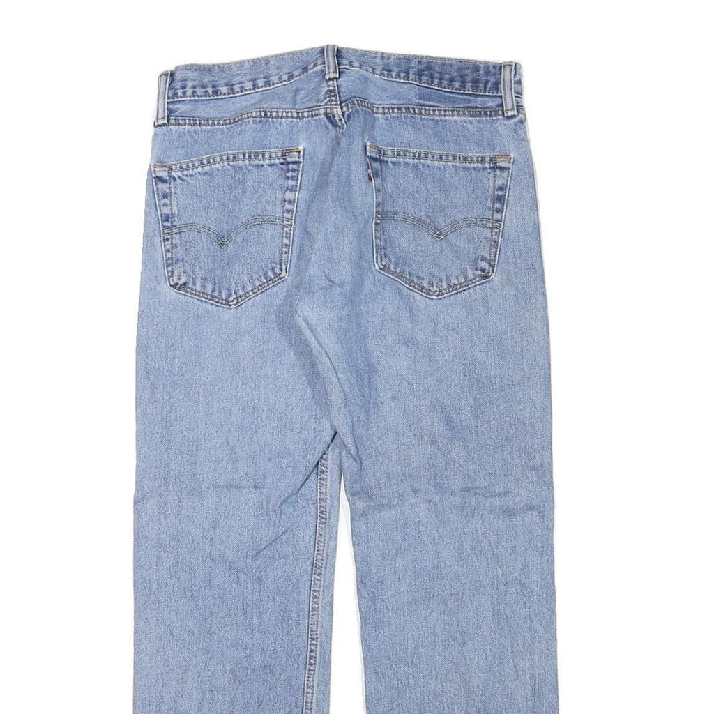 LEVI'S Mens Regular Fit Blue Denim Straight Jeans W31 L28 Classic Zip Cotton