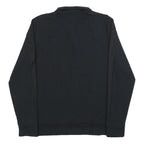 PUMA Mens Black Cotton Blend Pullover Sweatshirt L Half Zip Sportswear