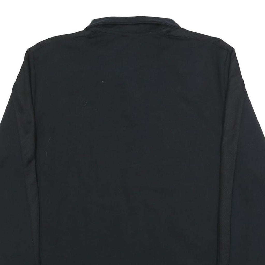 PUMA Mens Black Cotton Blend Pullover Sweatshirt L Half Zip Sportswear