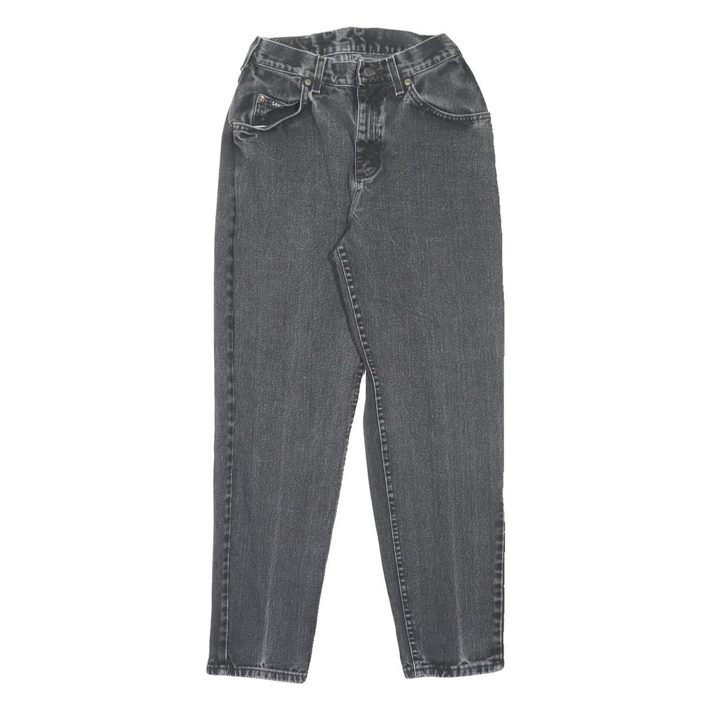 LEE Womens Classic Grey Denim Jeans W26 L28 Zip Closure Comfortable Fit