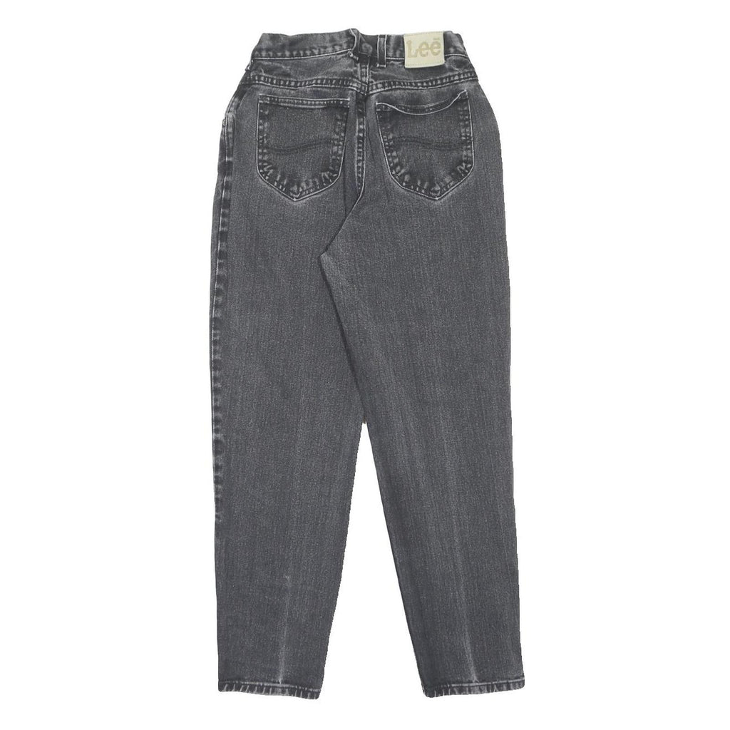 LEE Womens Classic Grey Denim Jeans W26 L28 Zip Closure Comfortable Fit