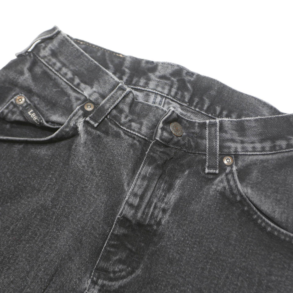 LEE Womens Classic Grey Denim Jeans W26 L28 Zip Closure Comfortable Fit